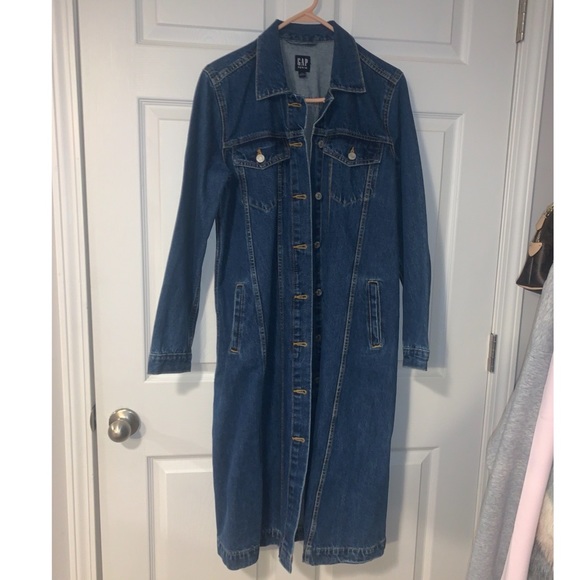 GAP Denim Long Jacket - Picture 2 of 3